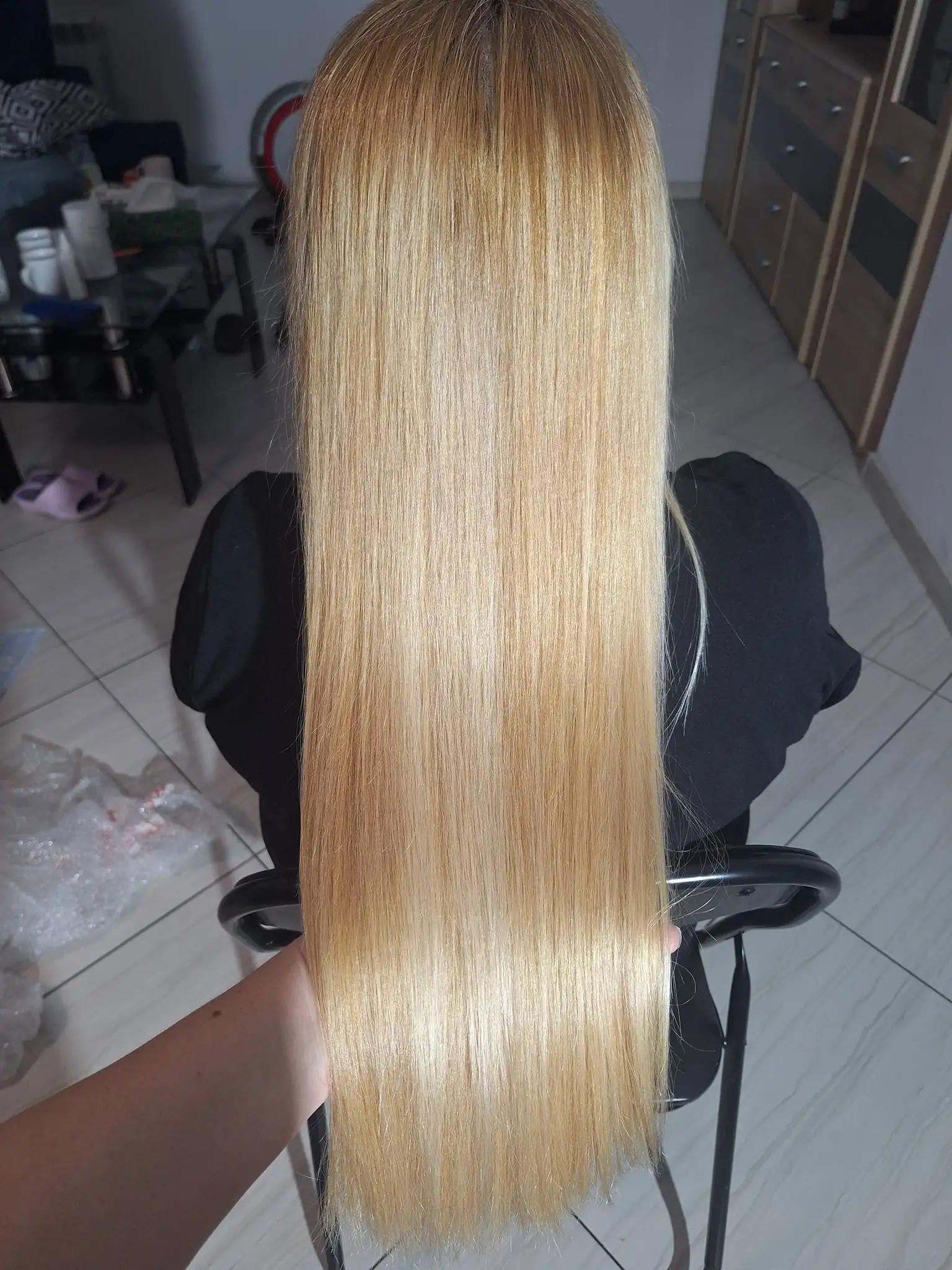 Hair transformation after