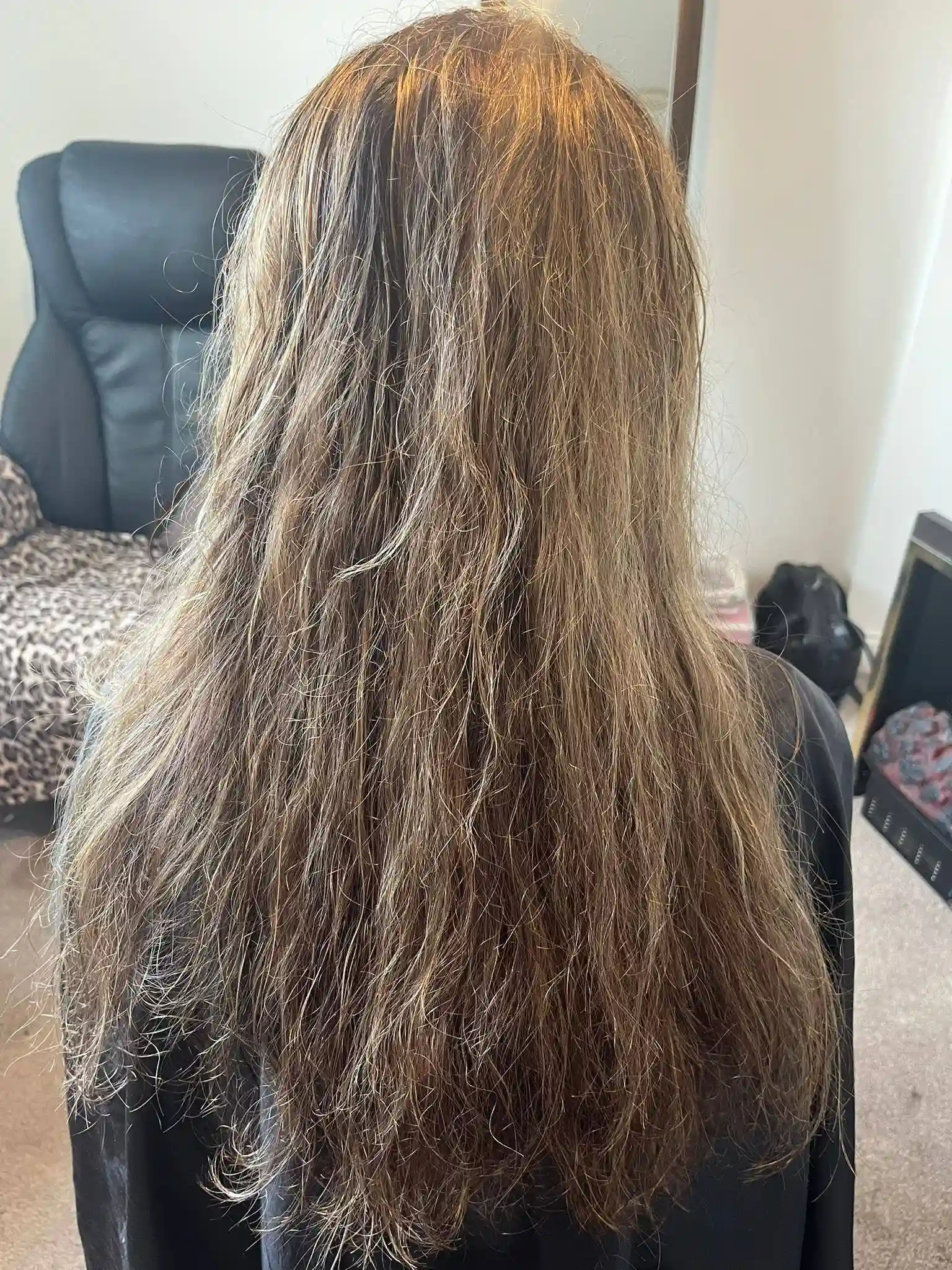 Hair transformation before